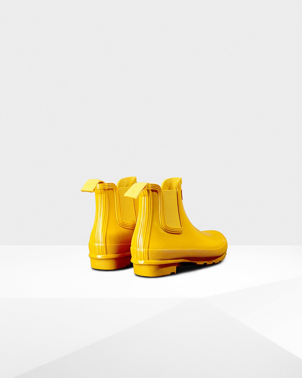 Womens Chelsea Boots - Hunter Original Gloss (26KYLFSOC) - Yellow